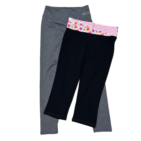 Justice yoga leggings bundle Girls size 10 1380 - Picture 1 of 6